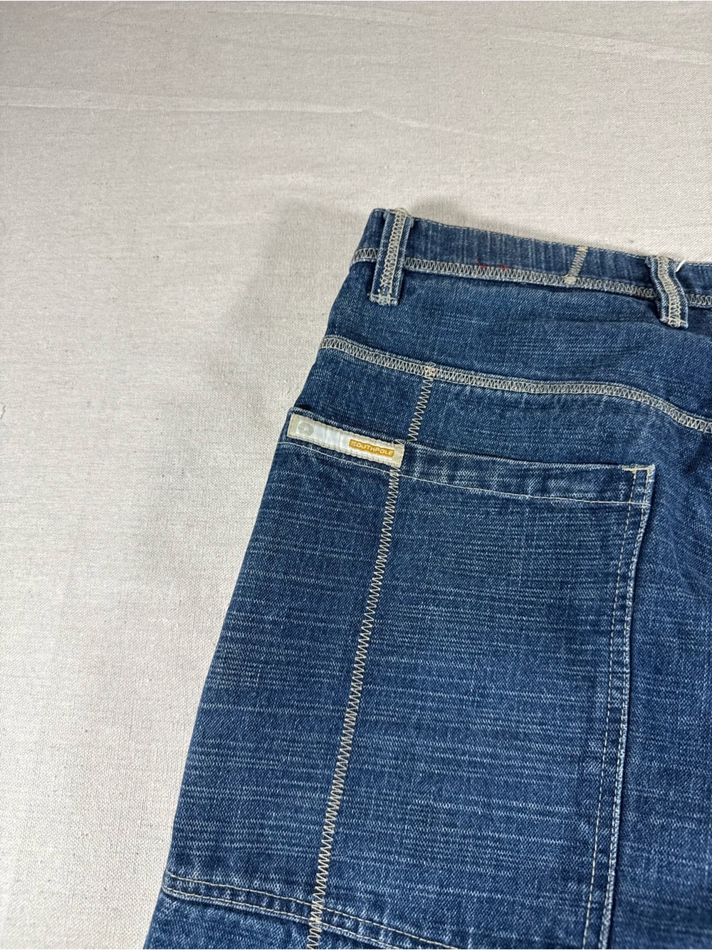 Y2K Baggy Southpole Bboy Jeans All Over Print Embroidery Bboy Character Jeans - Picture 11 of 12